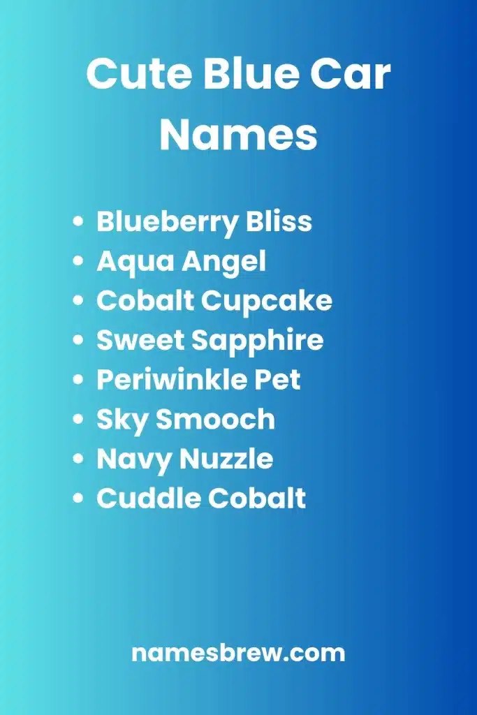 Blue Car Names