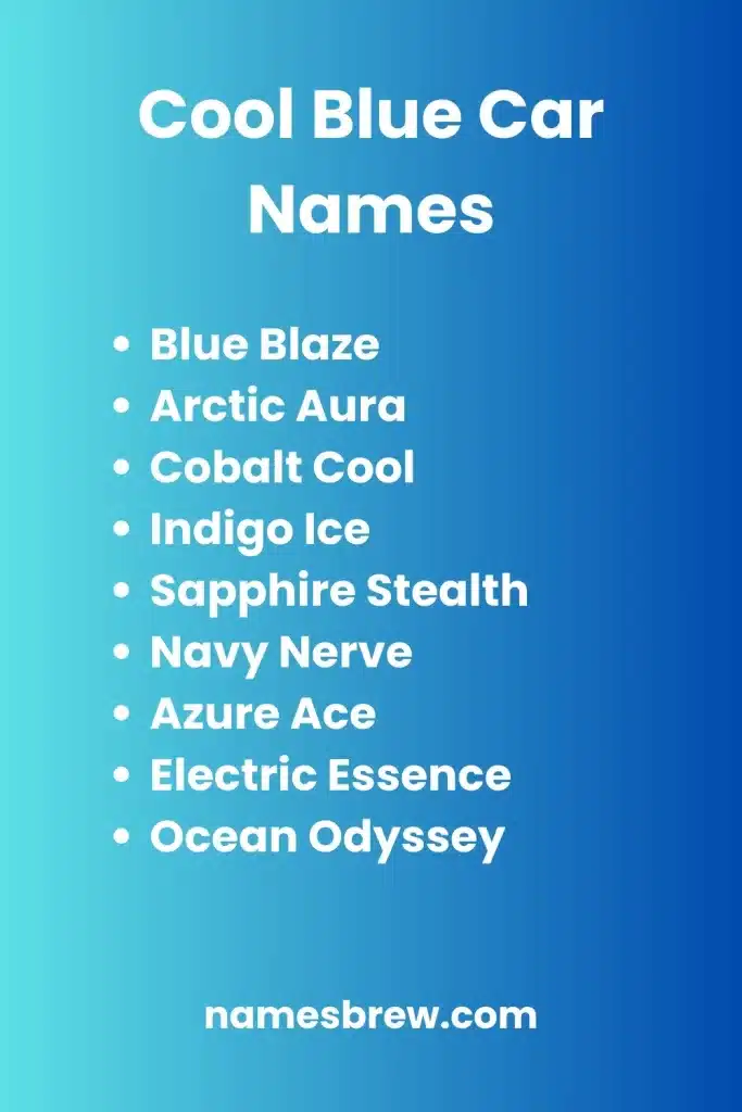 Blue Car Names